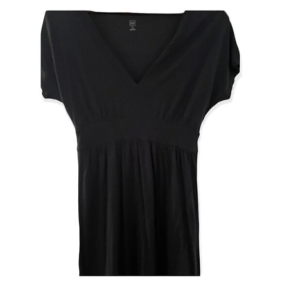 Y2K Gap Black Dolman Short Sleeve Dress Women’s S CASUAL DARK ACADEMIA GRUNGE - Picture 3 of 7